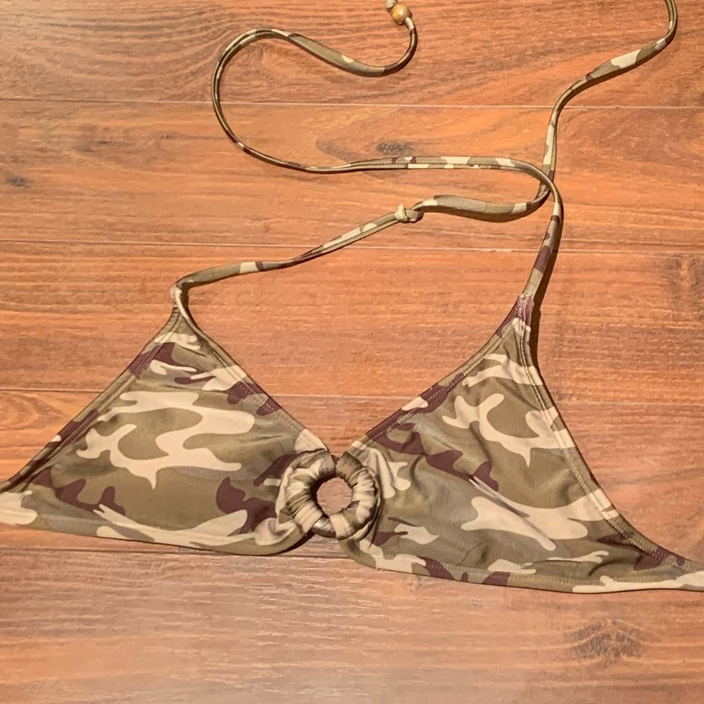 Camo Bikini Top